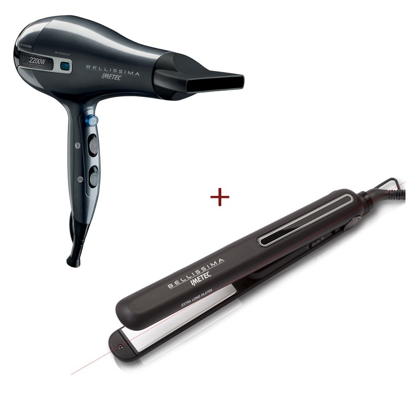 Combo Planchita y Secador Bellissima Hair Beauty Kit – Dapas Hogar